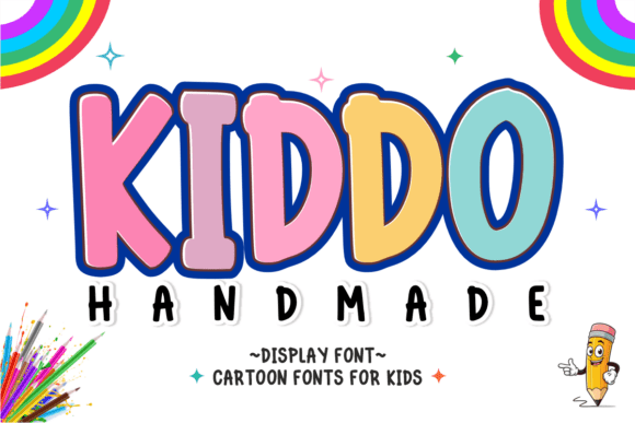 Bring Playful Magic with Kiddo Handmade Font