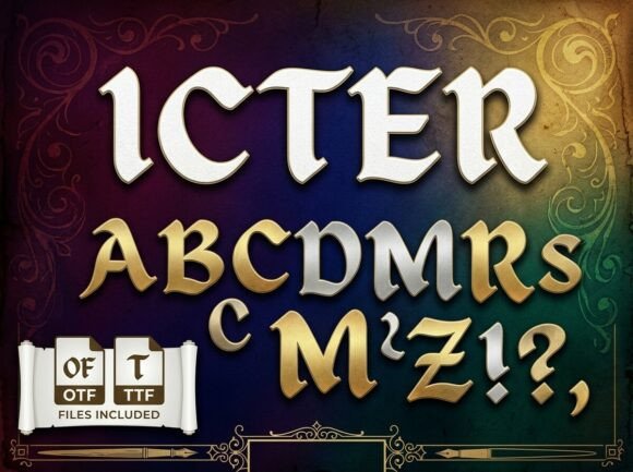 Captivate with Icter: A Regal Display Typeface