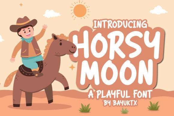 Capture Joy with Horsy Moon Playful Font