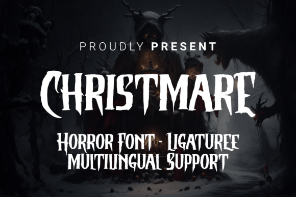 Christmare Font: A Chilling Typeface for Horror-Themed Designs