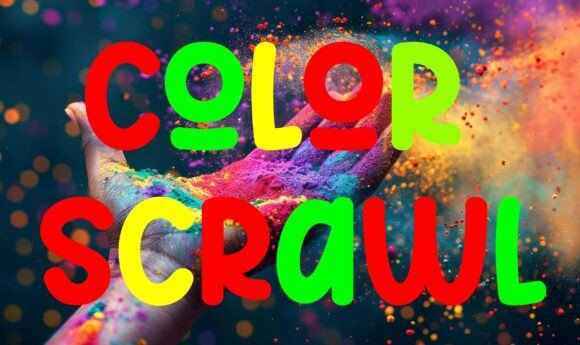 Color Scrawl: A Bold and Joyful Display Font for Creative Projects