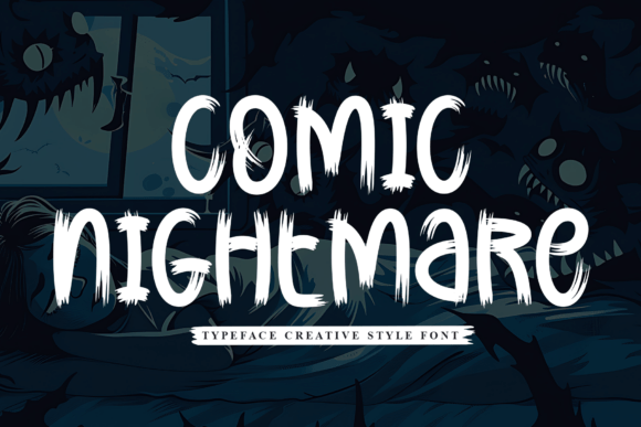 Comic Nightmare: A Playful Font for Creative Designs