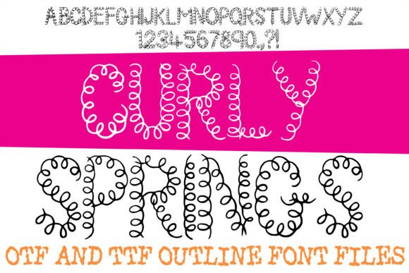 Curly Springs: A Whimsical and High-Energy Display Typeface