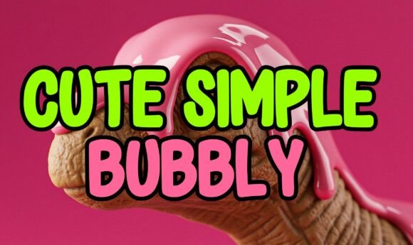 Cute Simple Bubbly: A Playful Font for Creatives