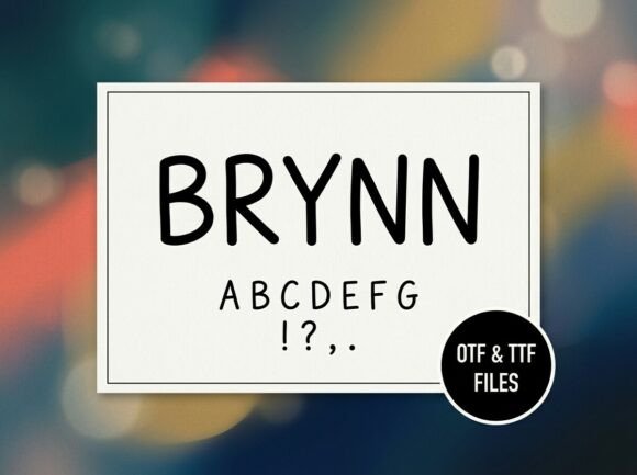 Discover Brynn: A Bold and Artistic Display Font for Creative Projects
