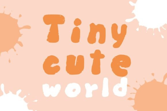 Discover the Charm of Tiny Cute World: A Whimsical Display Font