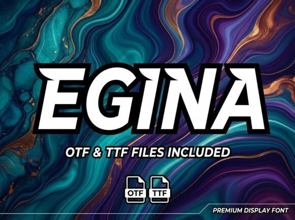 Discovering Egina: A Unique Decorative Display Font for High-Impact Design