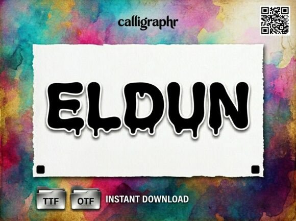 Eldun: A Bold and Artistic Display Font