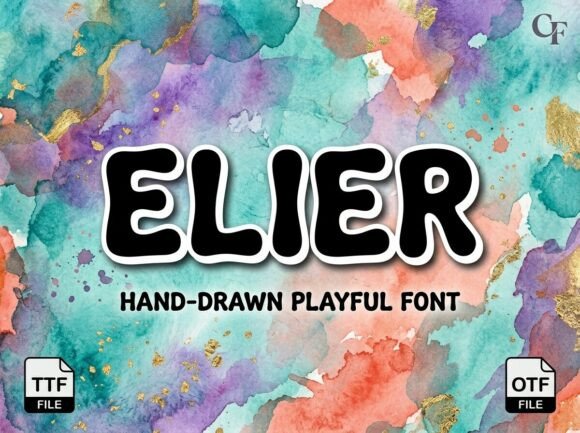 Elier: A Bold and Artistic Display Font