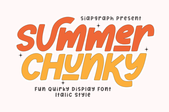Embrace the Vibrant Charm of Summer Chunky Italic