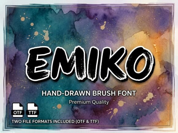 Emiko: A Bold and Artistic Font for Creative Professionals