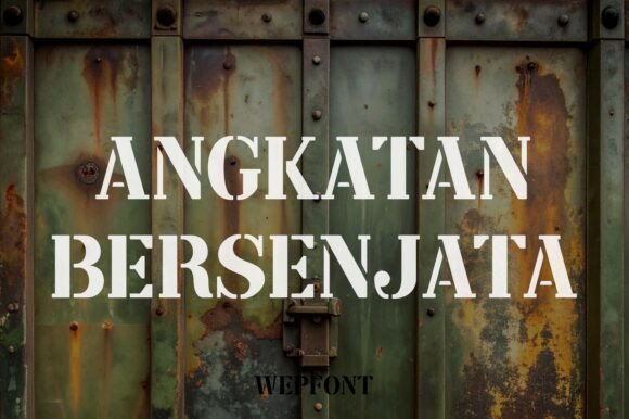 Evaluating Angkatan Bersenjata Font for Rugged Design Projects