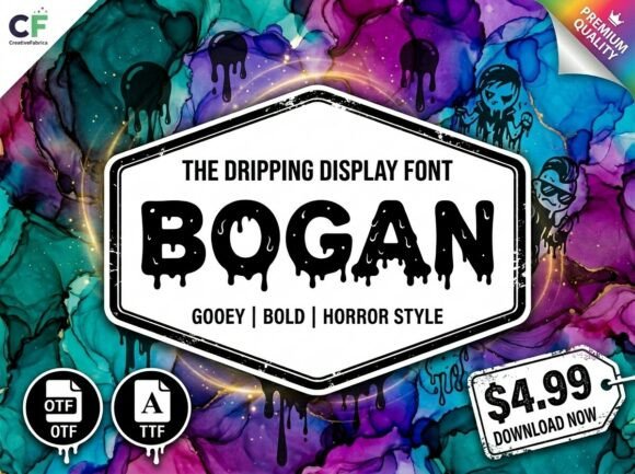 Exploring Bogan: A Unique Decorative Display Font for High-Impact Design