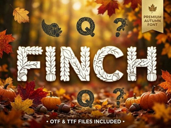 Finch: The Ultimate Decorative Display Font for High-Impact Design