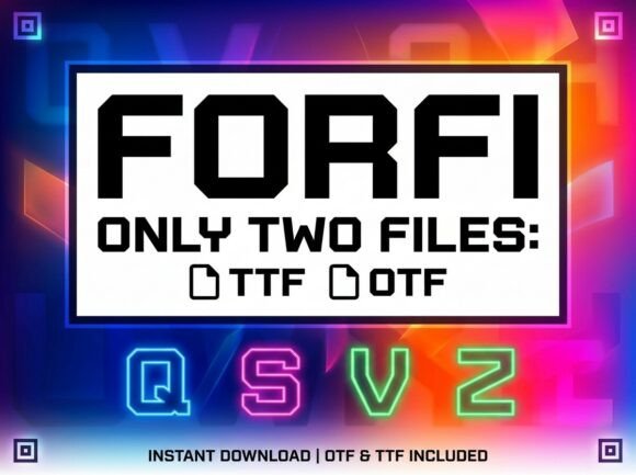 Forfi: Elevating Creative Projects with a Distinctive Decorative Display Font