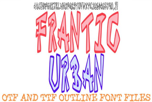 Frantic Urban: A High-Energy Typeface for Modern Design