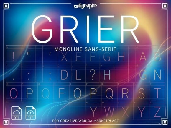Grier: A Bold and Artistic Display Font for Creative Projects