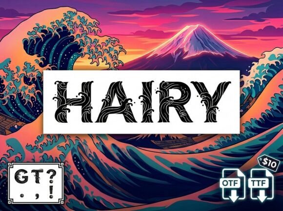 Hairy: A Bold and Artistic Font for Modern Creatives
