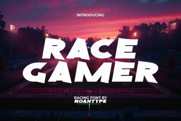 Race Gamer: Bold Typography for Modern Visual Identity