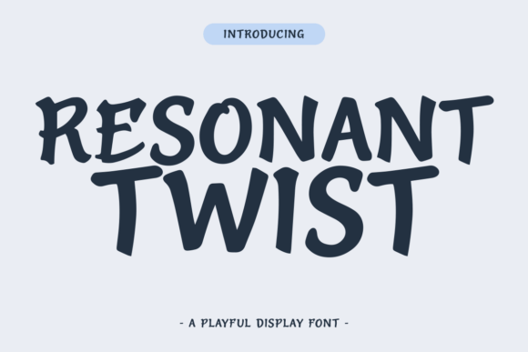 Resonant Twist: A Dynamic and Versatile Typeface for Creative Designs
