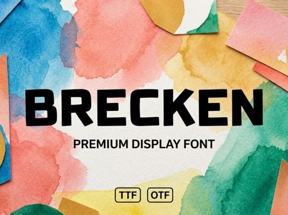Unleashing Creativity with Brecken: A Bold and Versatile Decorative Display Font
