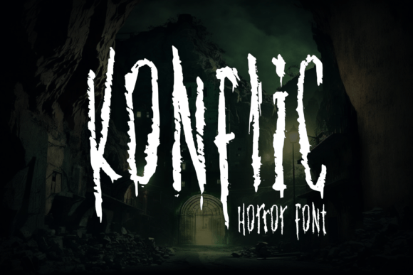 Unleashing the Dark and Mysterious Konflic Font for Your Creative Projects